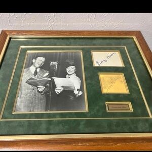 George Burns & Gracie Allen Rare Dual Signed Display w/ COA – Classic Comedy